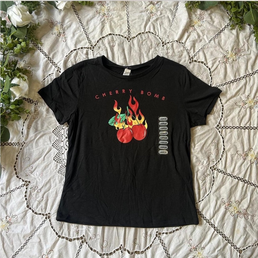NWT Cherry Bomb baby tee